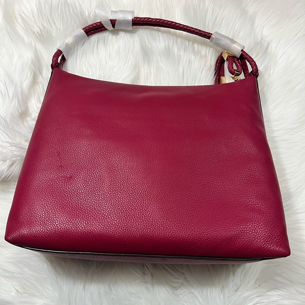 Michael Kors Burgundy Leather Shoulder Bag ✨brand new✨ - Picture 3 of 10